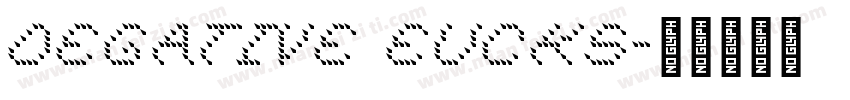 DEGATIVE EUCKS字体转换